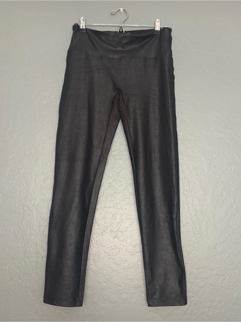 Stella Luce Black Faux Leather Leggings